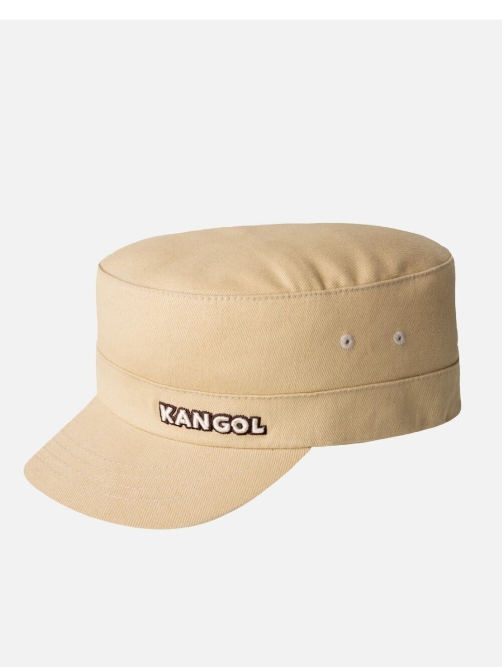 Kangol Cotton Twill Army Cap In Beige NWOT Military Cap Sz. S/M